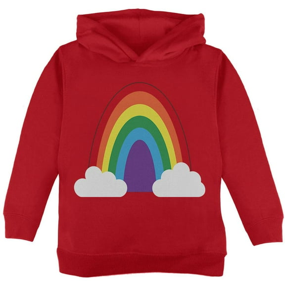 Halloween Rainbow Costume Toddler Hoodie Red 2T