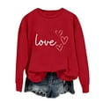 bbyeadc Women's Valentine Sweatshirts Valentine'S Day Shirts Casual
