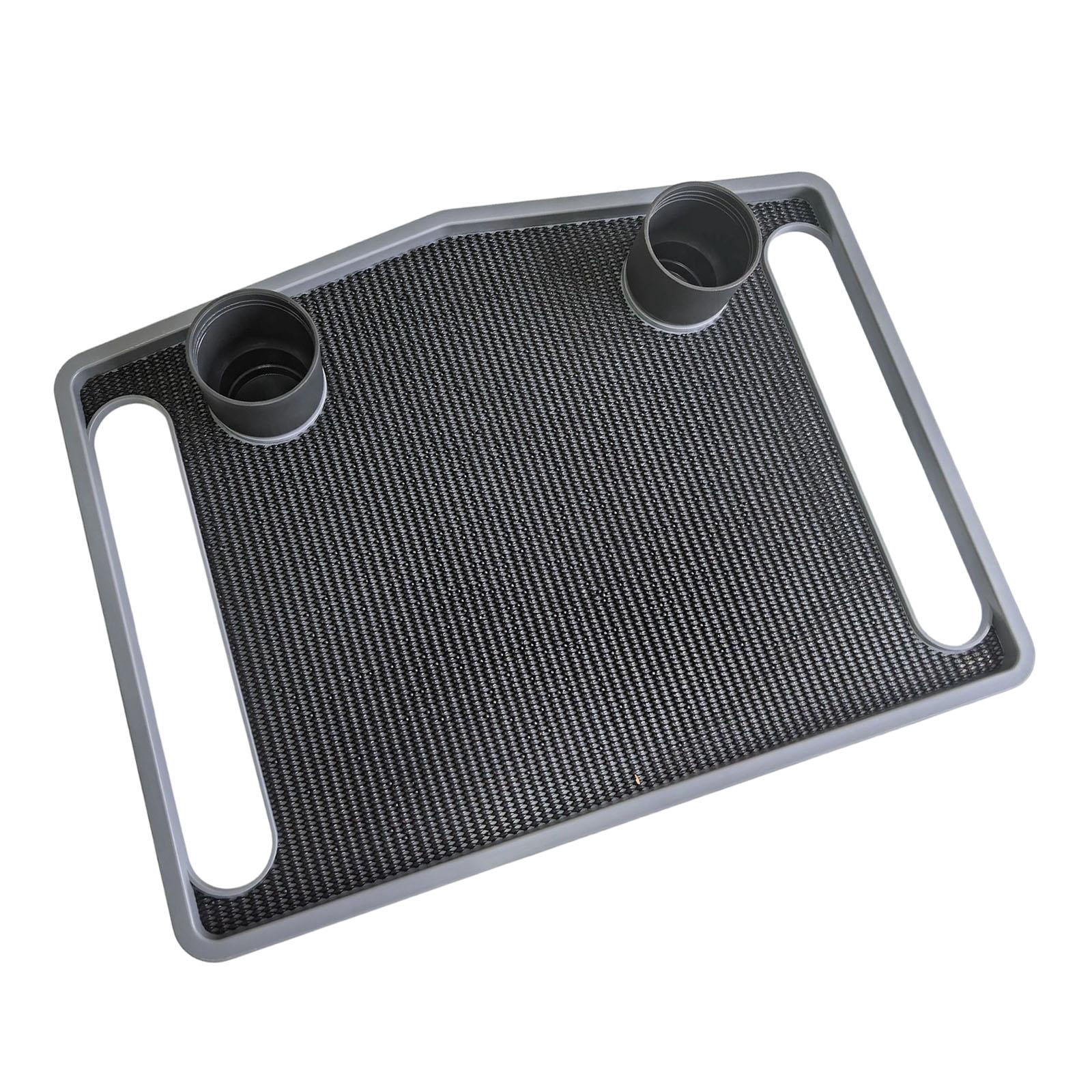 Dualoai Walkers Tray Craft Replacement Portable Food Tray for Meals Nursing Everyday with Cup Holder