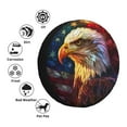 thumbnail image 4 of Fotbe Geometric American Bald Eagle Funda de Llanta de Repuesto con Estampado, Engrosada, Ajuste Universal para Jeep, Remolque, RV, SUV, Camión-17 inch, 4 of 6