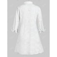 thumbnail image 3 of Camisa Talla Extra Asimétrica Broderie Anglaise Rosegal Blusas Tallas Grandes, 3 of 5