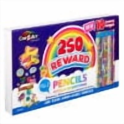 Cra-Z-Art Classroom Reward Pencils Classpack 250 Count Featuring 10 Unique Designs ,Pre-Sharpened Pencils