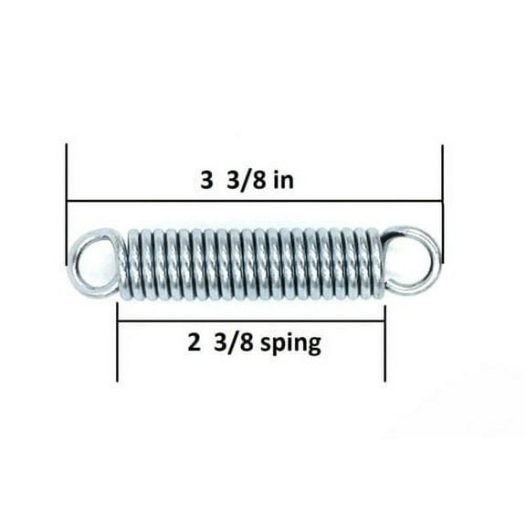 ProFurnitureParts REPLACEMENT RECLINER TENSION SPRING 3 3/8" CLOSED HOOK