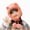 L101-Orange, variant on Kids Cat Ear Winter Trapper Hat, Fleece Lined Warm Earflap Hat with Pom Pom Strings, Soft Plush Windproof Cold Weather Beanie Cap for Boys Girls Toddlers(L101-Black,One Size)
