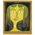 thumbnail image 2 of Paul Klee 15x17 Gold Ornate Wood Frame and Double Matted Museum Art Print Titled - Portrait of a Violet-Eyed Woman (1921), 2 of 4