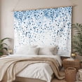thumbnail image 3 of Blue Polka Dot Large Tapestry for Bedroom Wall Hanging Tapestry, Abstract Modern Art Dots Watercolor Ceiling Backdrop Tapestries Poster Blanket Wall Decor for Teens Room Living Room Dorm 86" x 104", 3 of 8