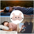thumbnail image 3 of Unique Bargains 1 Pc Portable Rabbit Adjustable Eye Mask for Travel Pink Fleece, 3 of 3