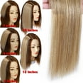 thumbnail image 5 of SEGO Thick Clip in Mini Human Hair Extensions for Women Adding Hair Volume Seamless Short Straight Clip in Human Hair Pad Hairpieces Topper for Thinning Hair, 5 of 8