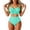 Green, variant on Plus Size High Witth Waist Two Piece Swimwear For Swim Dress Design Ready Bathing