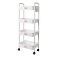 thumbnail image 3 of Carro de almacenamiento multiusos perfecl con ruedas estante organizador 4 niveles, 3 of 8