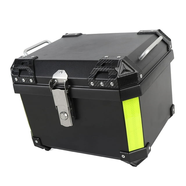 Maleta Superior Para Motocicleta, Forro Que Absorbe Los Golpes, Impermeabilización, Protección Mejorada, Fuerte Capacidad De Carga, Caja Trasera Para Motocicleta, 45 L, ABS Para