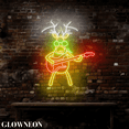 thumbnail image 4 of Glowneon Reindeer Guitar Led Signs, Reindeer Christmas Holiday Decor, 4 of 5