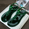 thumbnail image 2 of Ramiter Platform Sandals Women Single Band Sandals Glamorous Summer Platform Slide Sandals,Green, 2 of 4