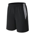 thumbnail image 2 of FRSASU Men's Athletic Running Soccer Shorts Lightweight Mesh Basketball Active Gym Shorts with Pockets Gray, 2 of 5
