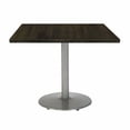 thumbnail image 3 of KFI Studios Urban Loft 3' Square Bistro Table, Espresso, Black Base, 3 of 4