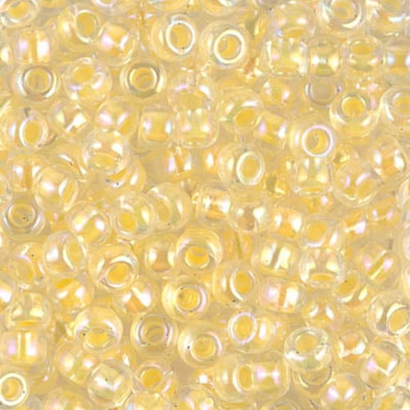 Light Yellow Lined Crystal AB Miyuki Seed Beads 6/0 6-9273-TB