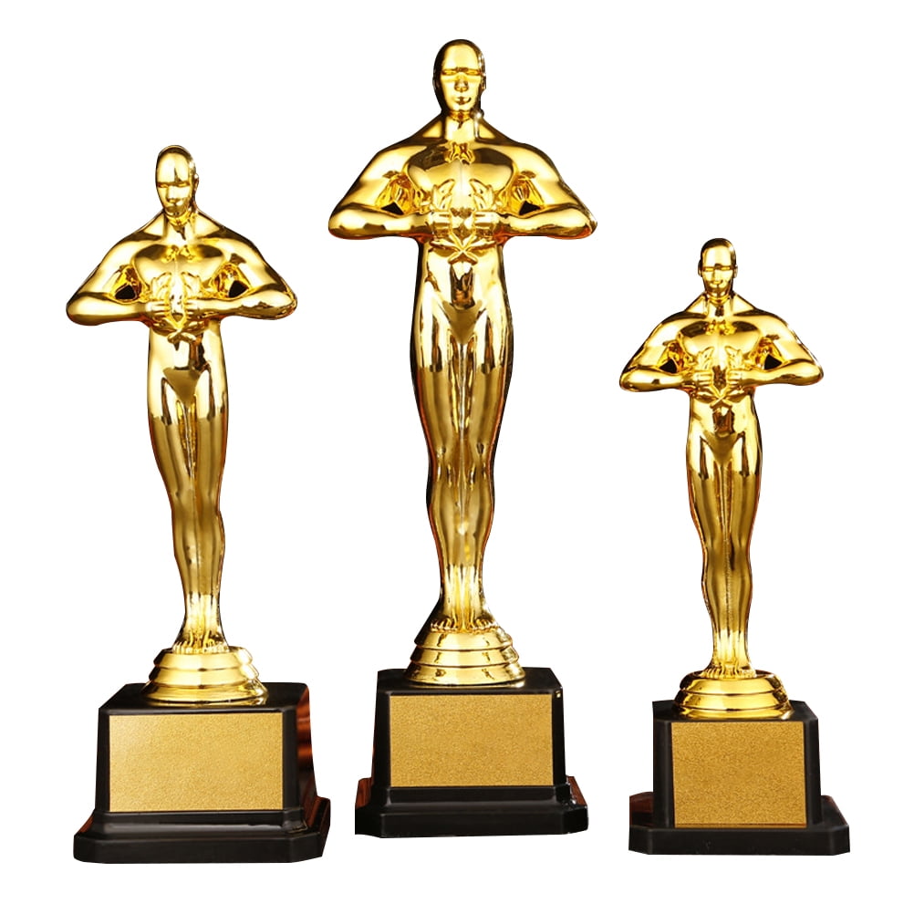 Oscar Award Reward Prizes Party Celebrations Award Ceremony and Appreciation Gift Gilded Oscar Trophy Statuette for Trophy Awards 19/22/24cm Gold Award Trophy 