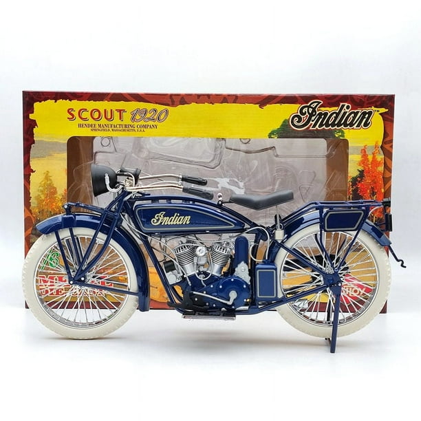Guiloy 1/6 Scale Indian Scout 1920 Motorcycles 16231 Blue Metal