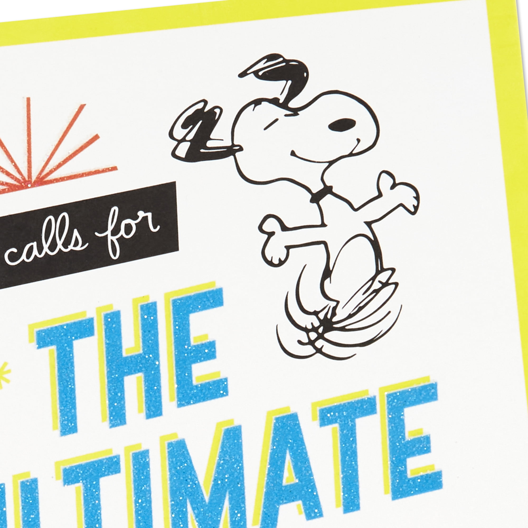 Hallmark Peanuts Congratulations Card (Snoopy Happy Dance)
