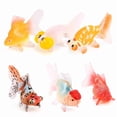 thumbnail image 1 of Set de figuras de peces de colores realistas, modelo de pez de acuario de PVC, 6 piezas, 1 of 1