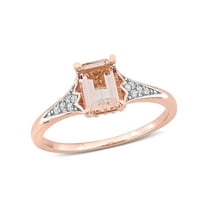 Everly Women's Morganite and Diamond 10K Rose Gold Engagement Ring