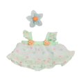thumbnail image 1 of 2 piezas de vestido de princesa para muñecas con accesorio de horquilla de flores para muñecas de 20 cm, regalos de Acción de Gracias, regalos de año Verde, 1 of 7