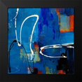 thumbnail image 2 of Loreth, Lanie 12x12 Black Modern Framed Museum Art Print Titled - Blue Retro, 2 of 5