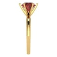thumbnail image 3 of Solitaire Engagement Ring for Women - 2ct Natural Garnet in 14K Yellow Gold Promise Ring, 3 of 6