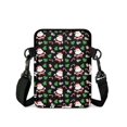 thumbnail image 2 of Chririnla Christmas Santa Print with Zipper Crossbody Bag, Stretch Polyester Crossbody Bags Portable Crossbody Purse for Work Running, 2 of 7