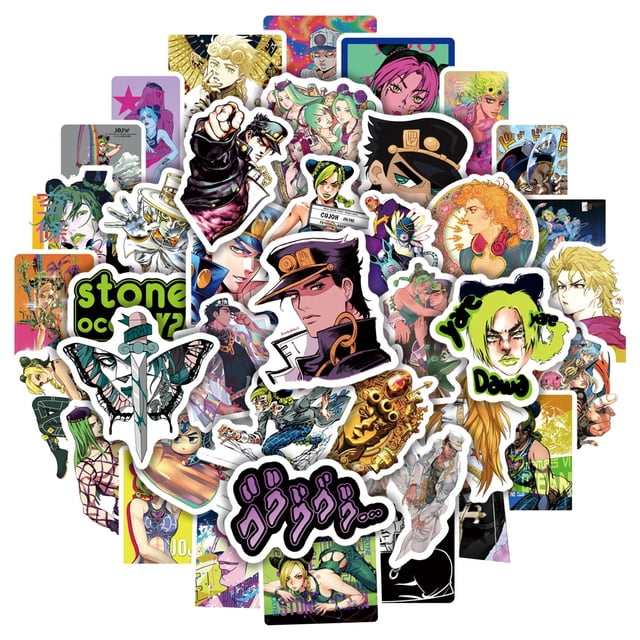 Pegatinas Jojos Bizarras Adventures Anime Waterproof (50 unidades)