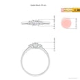 thumbnail image 4 of ANGARA Natural 0.26 Ct. Diamond Classic Engagement Ring in 14K White Gold for Women (Ring Size: 10), 4 of 9