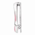 thumbnail image 2 of 925 Sterling Silver Stackable Expressions Medium Pink Enameled Chain Slide; for Adults and Teens; for Women and Men, 2 of 3