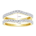 thumbnail image 4 of White Cubic Zirconia Round Enhancer Guard Ring 10k Yellow Gold Ring Size - 10, 4 of 6