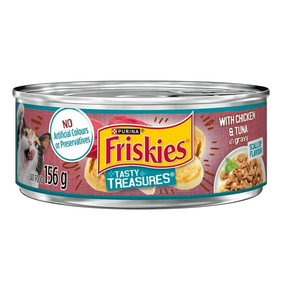 Friskies Tasty Treasures avec Poulet et Thon Nourriture pour Chat