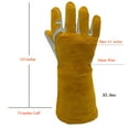 thumbnail image 5 of Welding Gloves,932°F Heat Resistant Gloves.Wear-Resistant 15.5"XL Size for Oven, Grill,Fireplace, 5 of 7