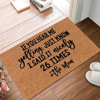 HomelyJoy Hilarious Welcome Doormat, Funny & Personalized Front Door Mat, Cute Outdoor/Indoor Mat with Anti-Slip Back, Great Gift for Homeowners, 23.6 X 15.8 In