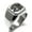 Silver, variant on Stainless Steel Letter Z Initial 3D Cube Box Monogram Engraved Engraved Square Flat Top Biker Style Polished Signet Ring