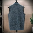 thumbnail image 7 of FINALGANG Men's Knit Sweater Vest Warm Diamond Pattern Relaxed Fit Textured Coat Sleeveless Full Zipper Cardigan For Cold Weather Fashionable Knitwear, 7 of 7
