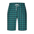thumbnail image 3 of Stamzod Mens Plaid Sleep Short Lightweight Elastic Waist Pajama Short Pants with Pockets Plus Size Soft Lounge Bottoms for Men, 3 of 4