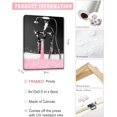 thumbnail image 2 of Glam Fashion Bathroom Wall Decor Prints Glitter Tissue Canvas Posters Black and Pink Wall Art Modern Women Funny Bathroom Wall Paintings Set of 6, 8x10 in (𝗙𝗿𝗮𝗺𝗲𝗱), 2 of 6