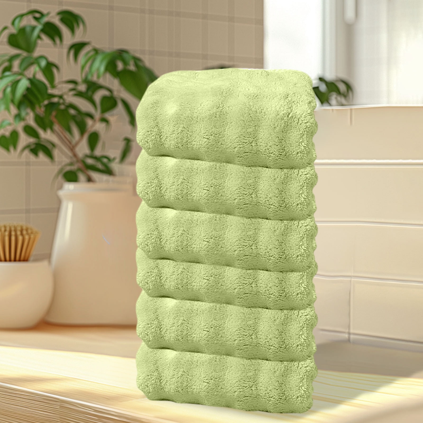 Summer Savings Clearance! Boovnll 6 Pack Hand Towels for Bathroom, 13x30" Super Soft & Absorbent Quick Dry Solid Color Towels, Thicken Microfiber Hand Towels for Hotel, Pool, Spa, Beach, Towels