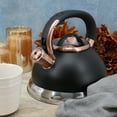 thumbnail image 6 of Mr. Coffee Flintshire 2.2 Quart Stainless Steel Whistling Tea Kettle in Black, 6 of 6
