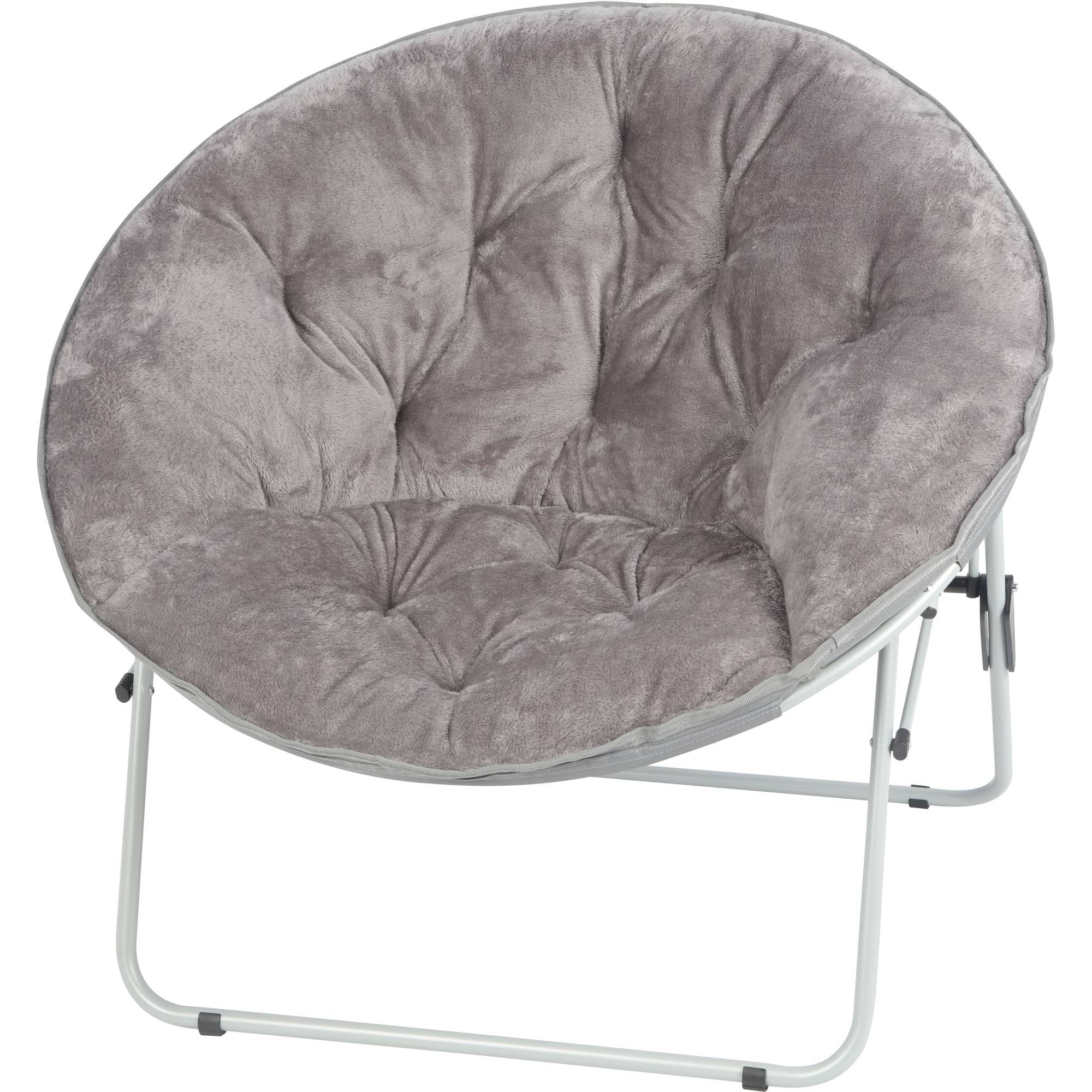 oversized saucer chair gray