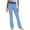 Blue, variant on Kinrui Girls Active Flare Leggings,High Waisted Athletic Casual Stretch Workout Bottom Yoga Pants,Sizes 2-13 Blue 6 Years