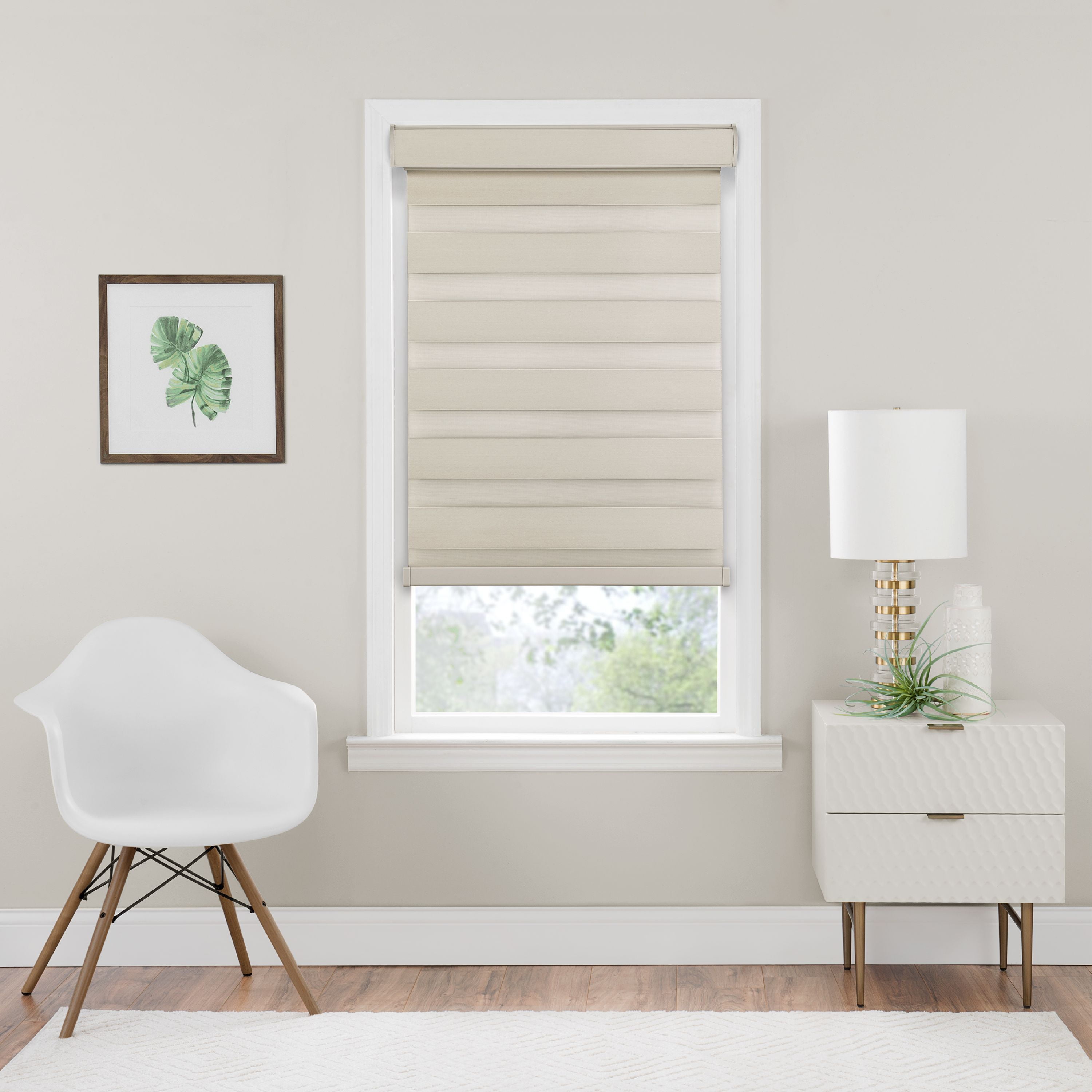 Details about   Achim Home Furnishings Cordless Celestial Sheer Double Layered Shade 33 x 72 