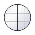 thumbnail image 1 of 42 x 42 in. Metal Windowpane Mirror, Black, 1 of 1