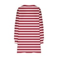 thumbnail image 4 of UVEASISHA Chandails en Molleton Amples pour Femmes à Manches Longues, Col Rond, Pulls Amples Décontractés, Hauts à Épaules Drapées, Chandail en Molleton Doux et Confortable, Tenues d'Automne 2024, Vêtements, Offre à Durée Limitée, X-Red, 2TG, 4 of 6