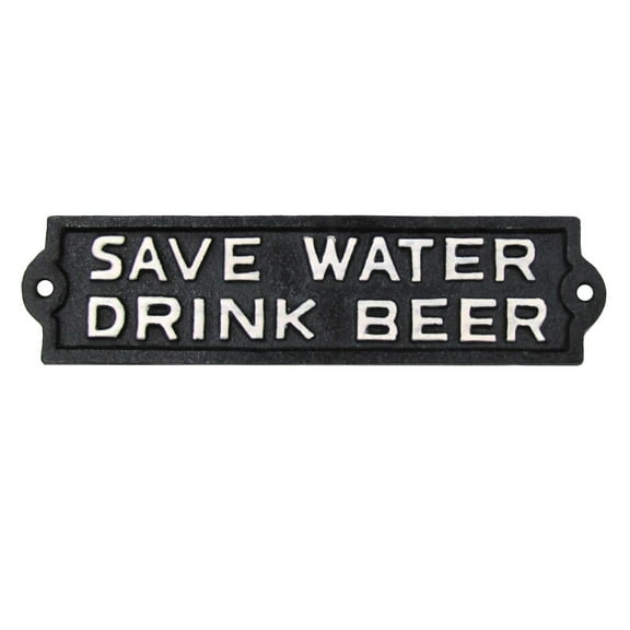 Save Water Drink Beer Novelty Metal Sign Garage Bar Pub Wall Plaque Funny Home Decor