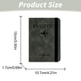 thumbnail image 3 of Dusknt Passport Holder Travel Wallet with Rfid Blocking Brown, Business Card Holder, 3 of 9