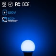 thumbnail image 3 of TORCHSTAR LED A19 Blue Light Bulbs, E26 Base Light Bulb, 8W 120V Colored Light Bulbs for Outdoor Light Fixtures, Halloween Decor, Floor Lamp, Living Room, Party Decoration, 3 of 7
